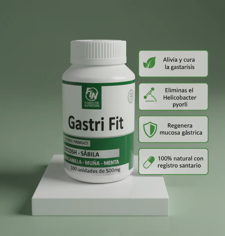 Gastri Fit - cura la gastritis y elimina el Helicobacter pylori