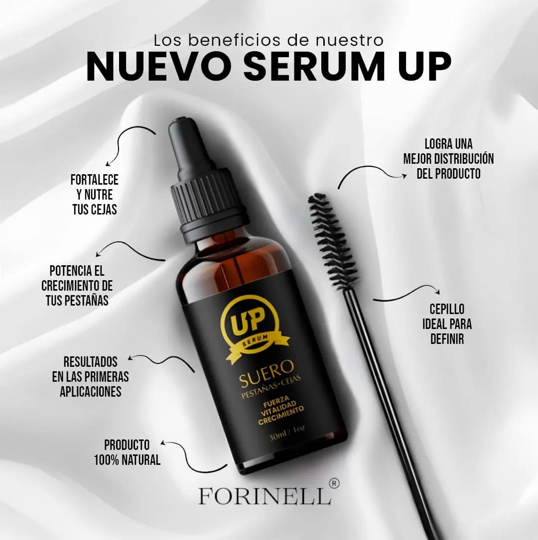 SERUM UP PRO Alargador de pestañas y cejas – Enzzo