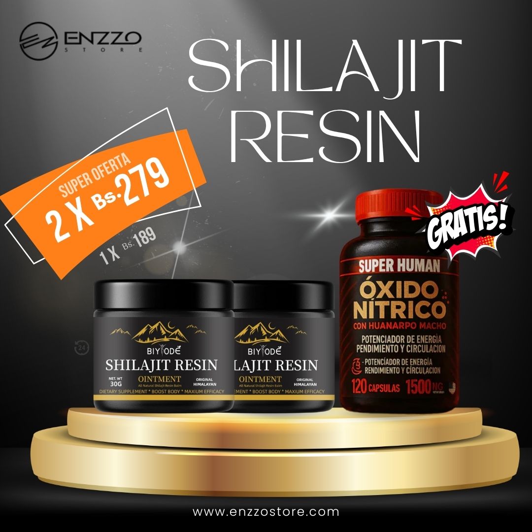 PROMO Shilajit suplemento + Óxido Nítrico potencia